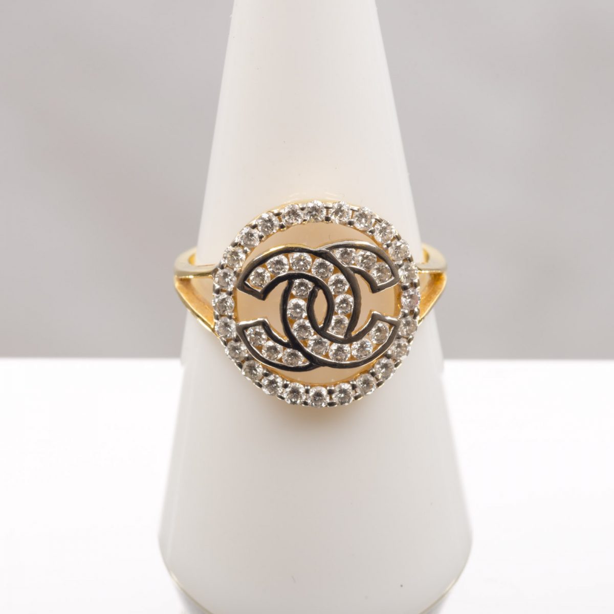 Gold Ring with Diamonds - Image 2