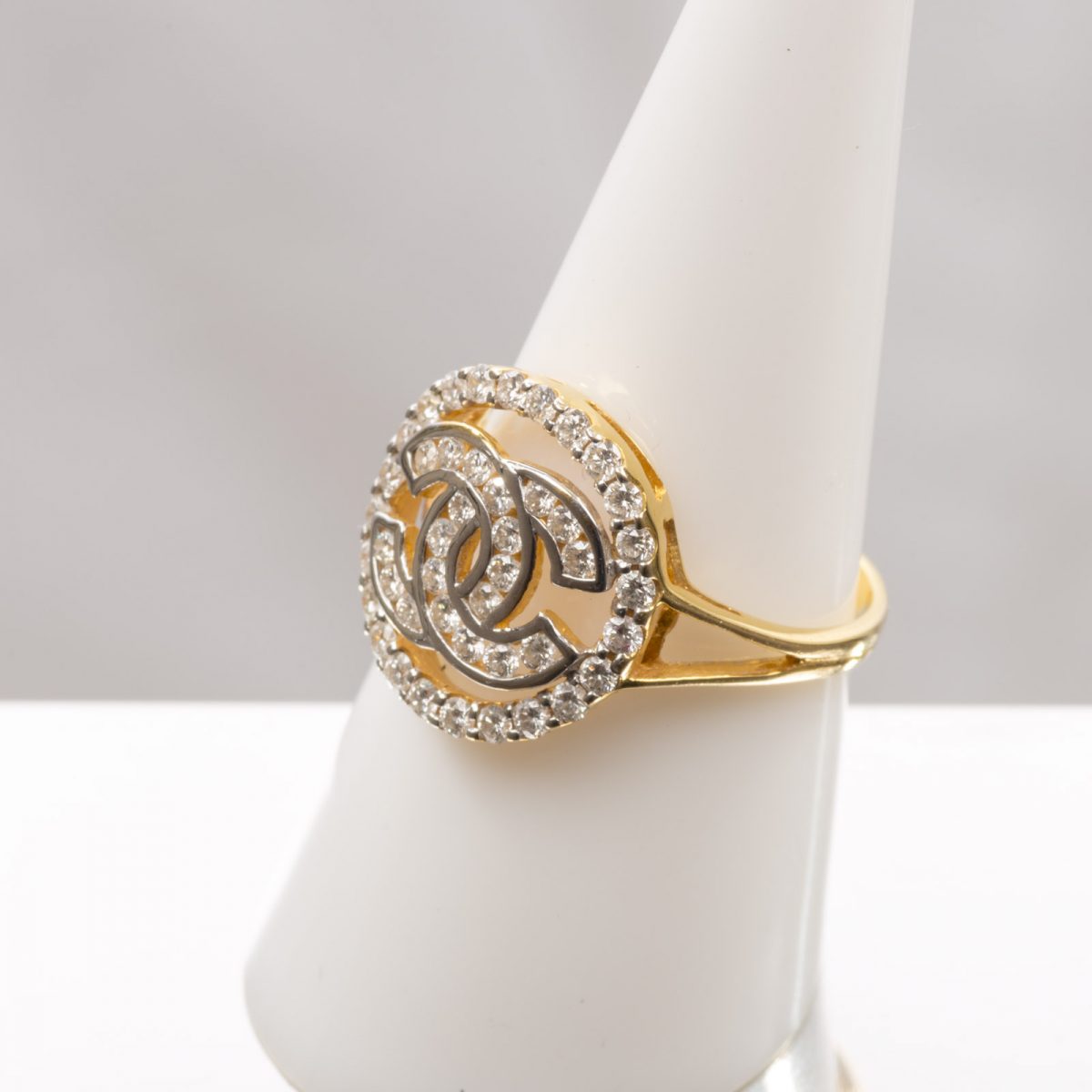 Gold Ring with Diamonds - Image 3