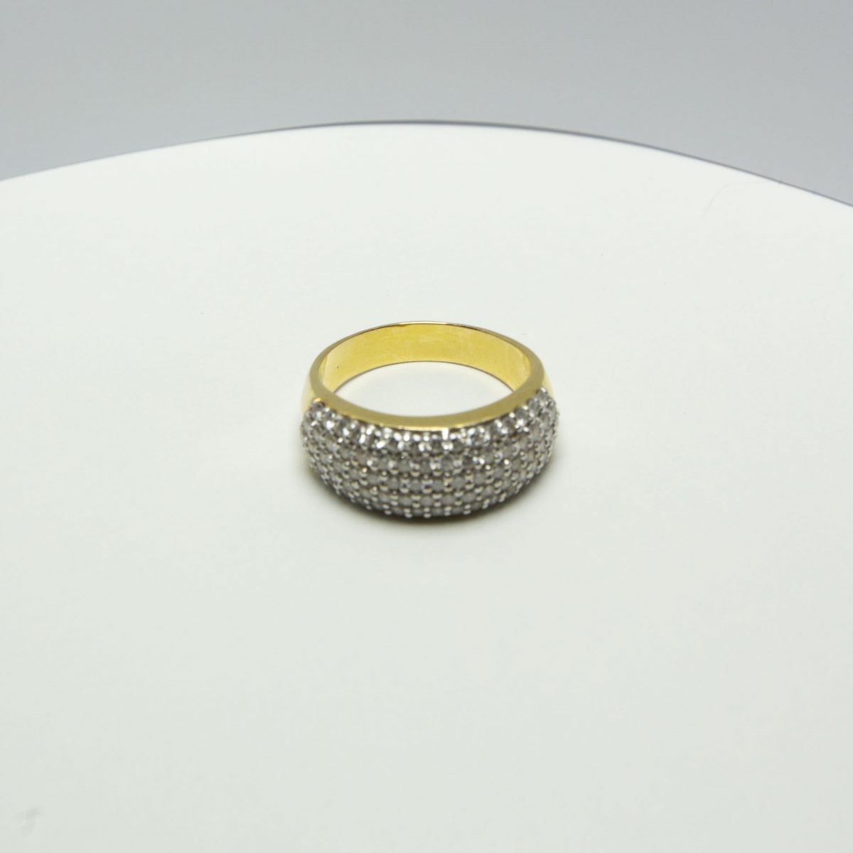 Diamond Cluster Gold Ring - Image 10