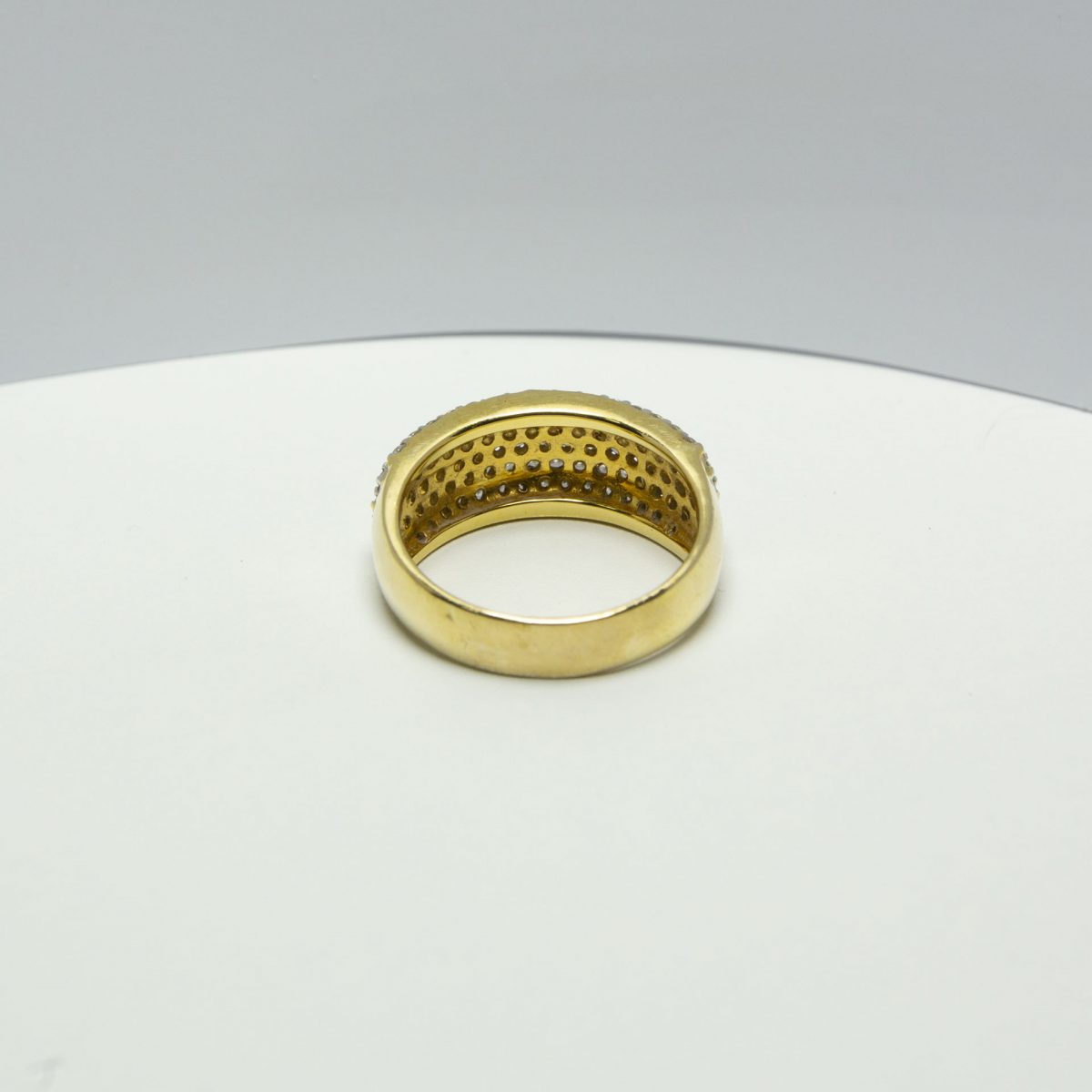 Diamond Cluster Gold Ring - Image 11
