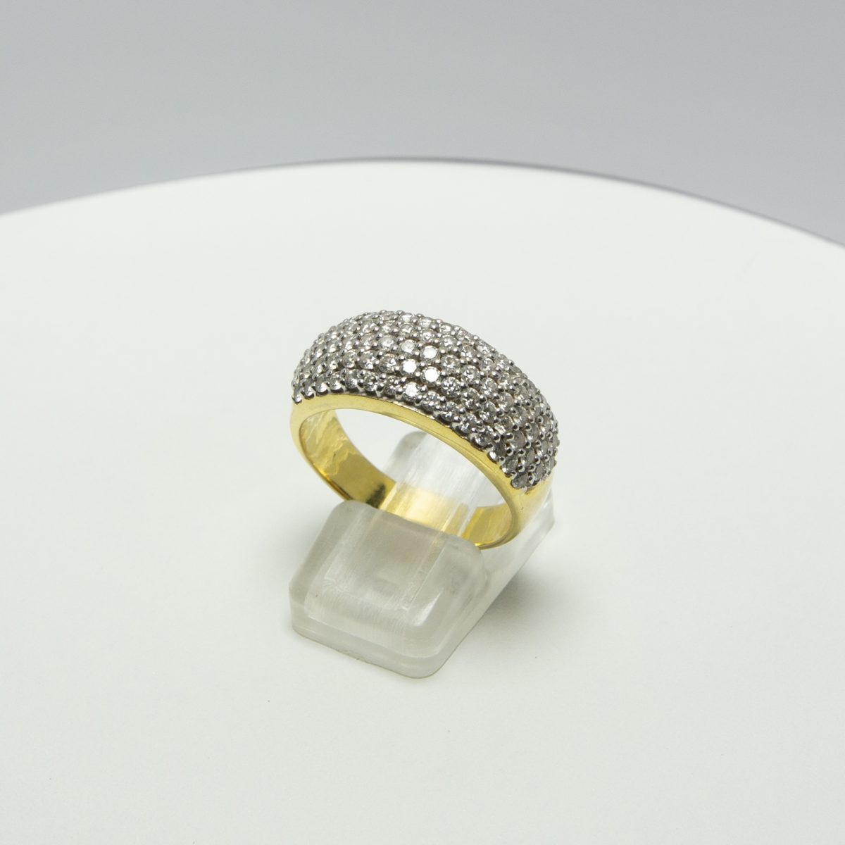 Diamond Cluster Gold Ring