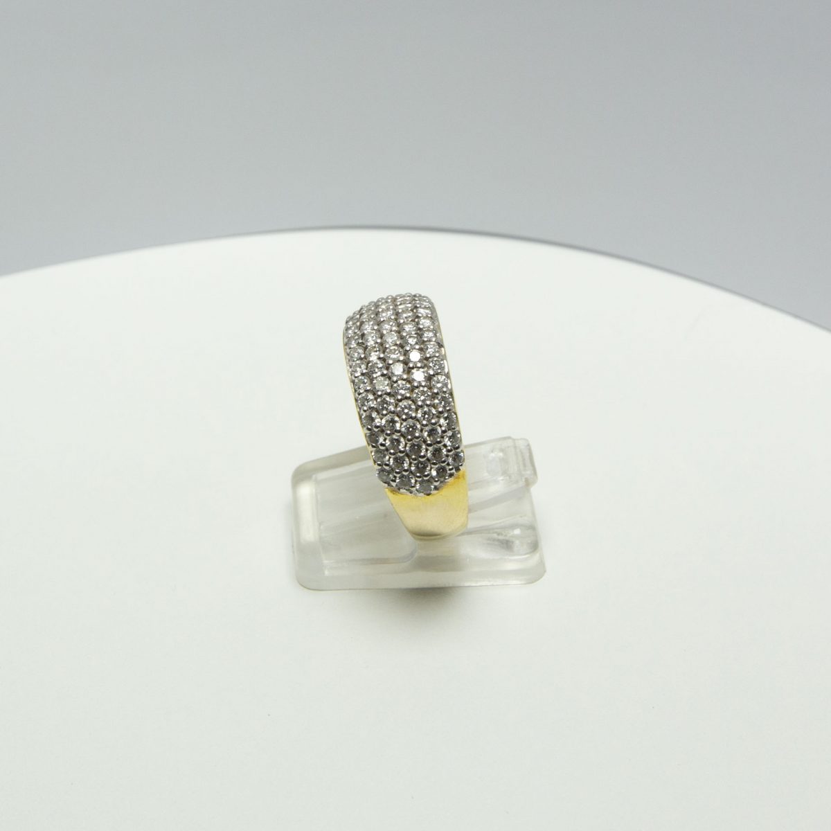 Diamond Cluster Gold Ring - Image 2