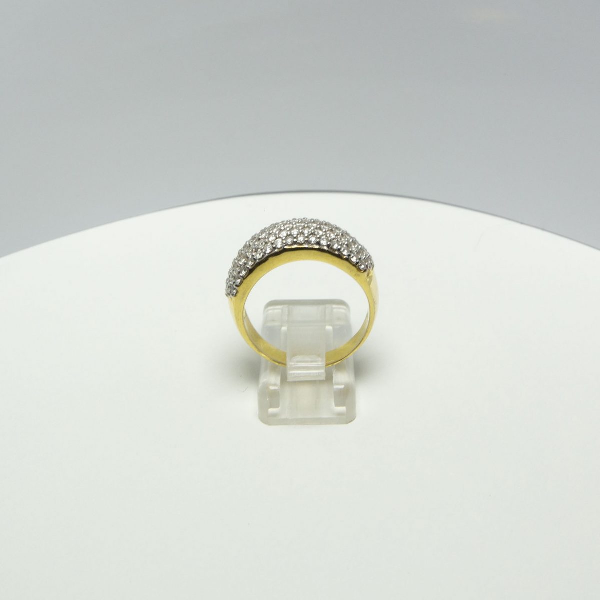 Diamond Cluster Gold Ring - Image 4