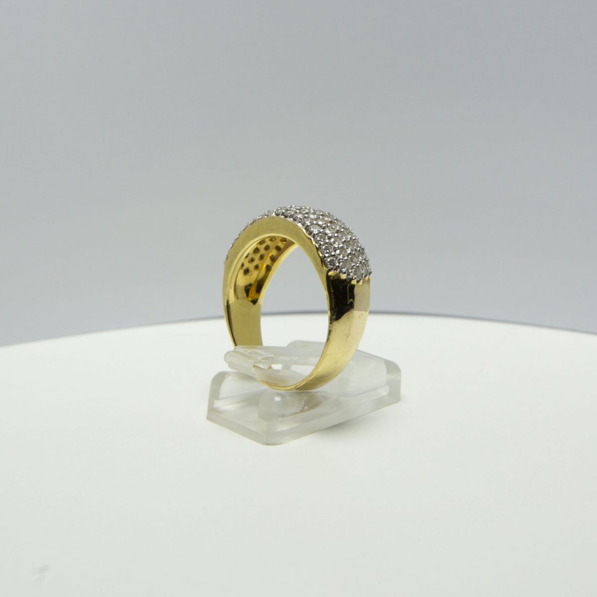 Diamond Cluster Gold Ring - Image 6