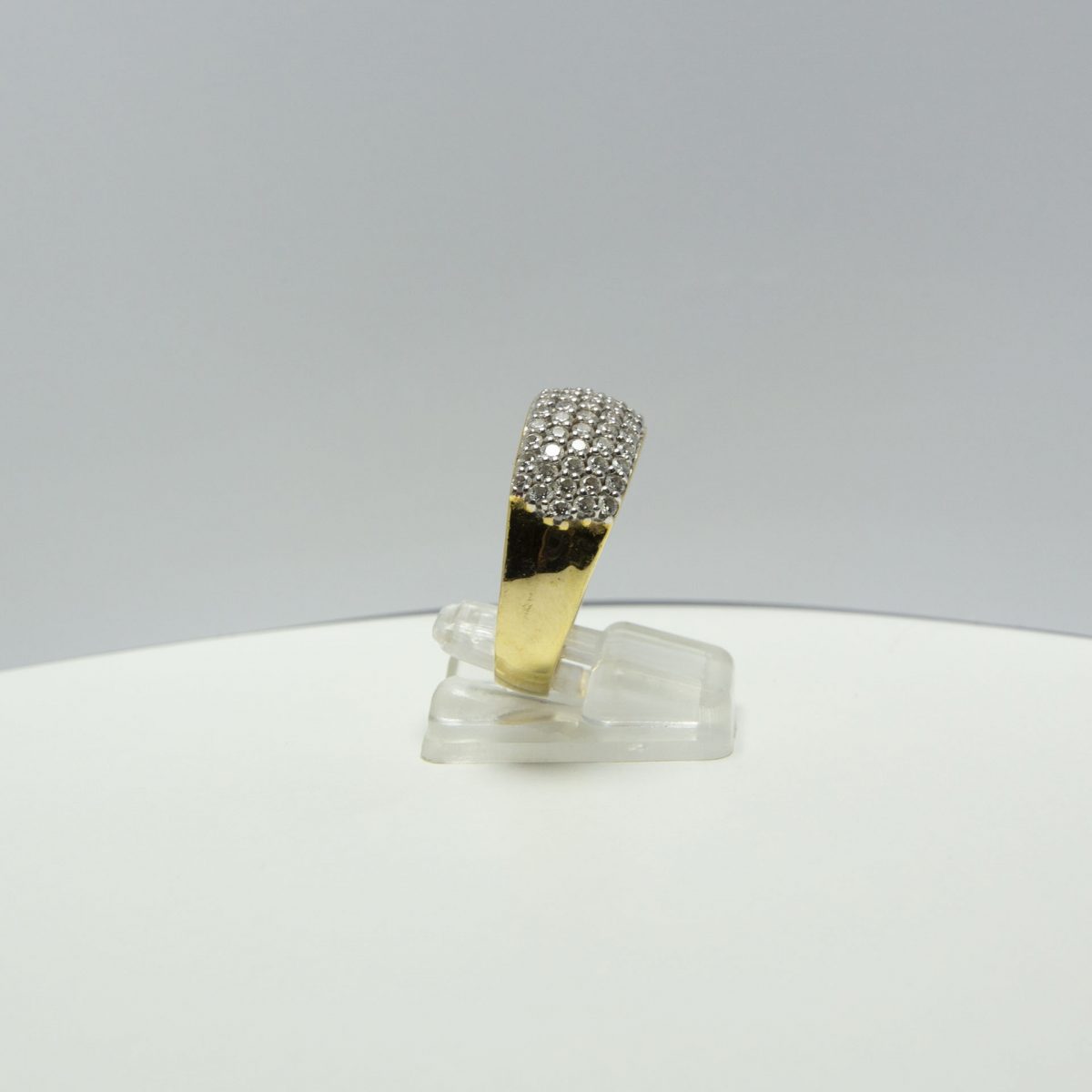 Diamond Cluster Gold Ring - Image 7