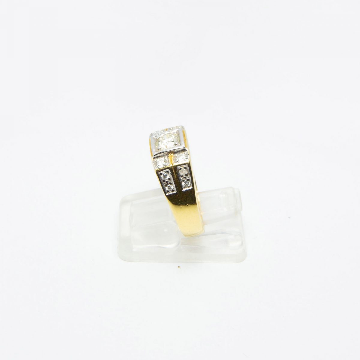 Men's Gold Ring with Diamonds - Image 3