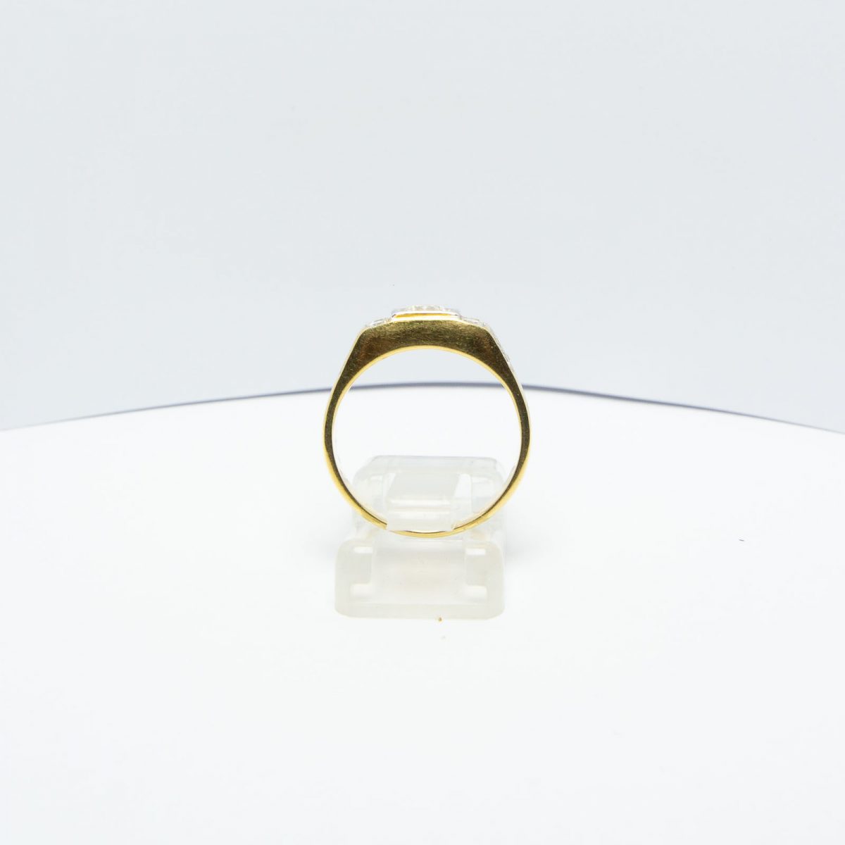Men's Gold Ring with Diamonds - Image 5